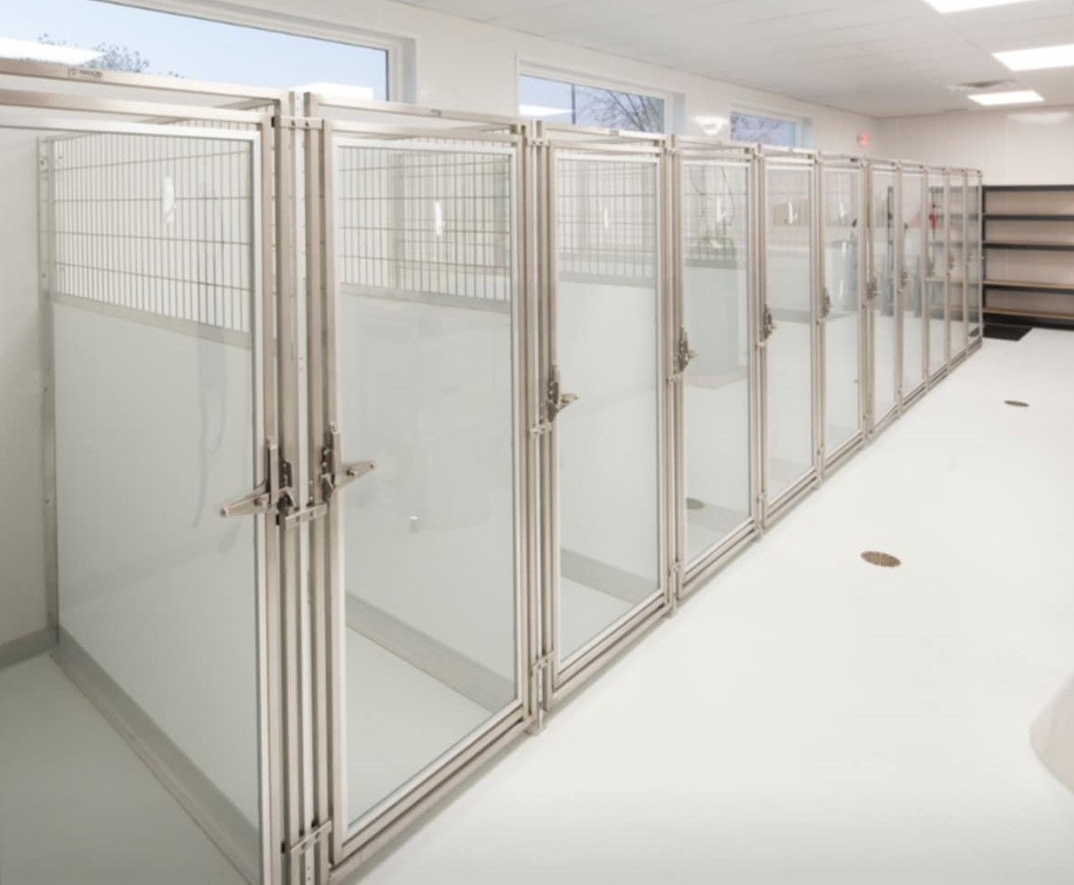 when boarding your dog, they can sleep in their own kennels