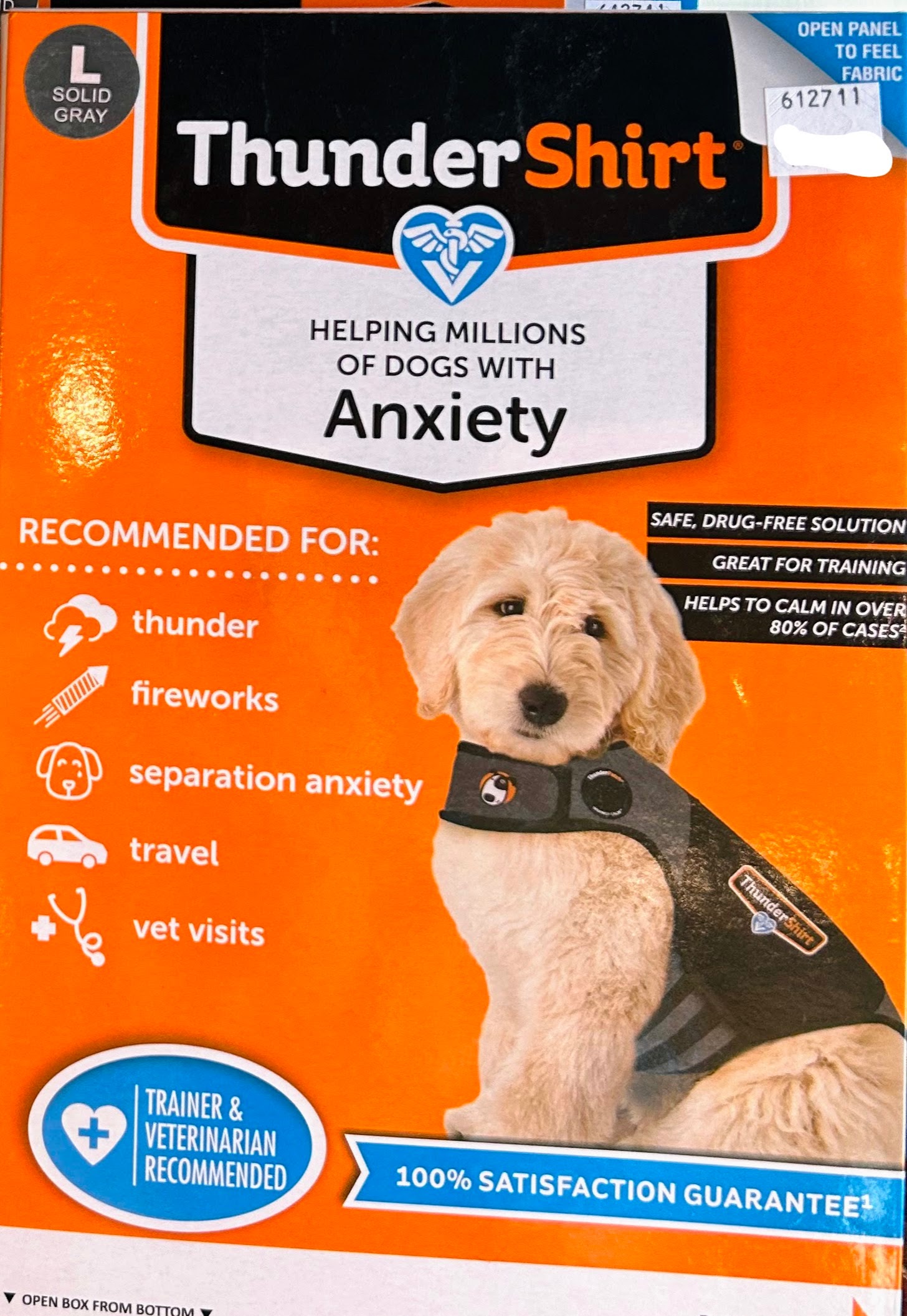 Thunder Shirts are a great anxiety-relief option and one of the best gifts for dogs to keep them calm in stressful situations. 